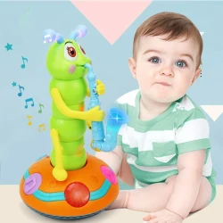 Dancing Saxophone Caterpillar-not included battery