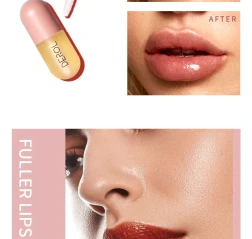 Day Night Instant Volume Lip Plumper Oil Clear Lasting Nourishing Repairing Reduce Lip Fine Line Care Lip Beauty Cosmetic