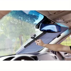 Car Rear Glass Sunshade - Auto Retractable and Folding for Maximum Convenience