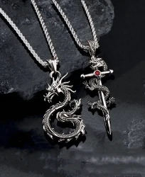 Fashion Jewelry Dragon Sword Pendant