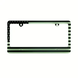 Glow-in-the-Dark License Plate Frame - Durable, Reflective, Weather-Resistant