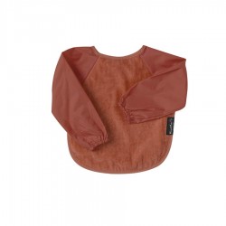 Sleeved Bib | 6-18 Months | Rust