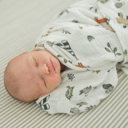 Single Cotton Muslin Swaddle | Forest Friends