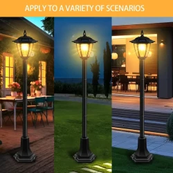 Solar Pathway Light - Retro Solar Garden Light for Outdoor Yard, Patio, Walkway, and Driveway