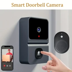 Smart WiFi Doorbell with Built-in Battery - Wireless Video Intercom, HD Night Vision, 2-Way Audio