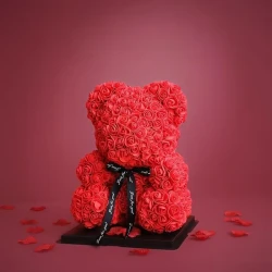 Handmade Rose Teddy Bear-Eternal Love