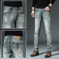 Men's Retro Slim Straight Jeans