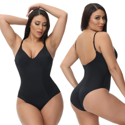 Women's Seamless One Piece Shapewear Postpartum Waist Button Up