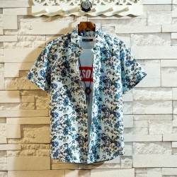 Men's printed outdoor hawaiian print shirt