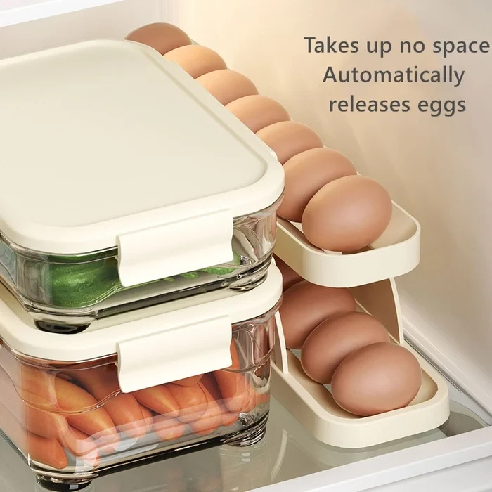 Automatic Roll-Down Double-layer Egg Dispenser