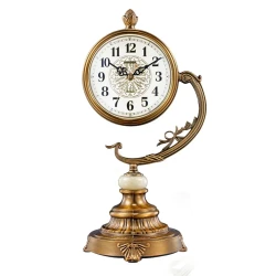 European Style Metal Wall Clock - Alloy Copper Finish