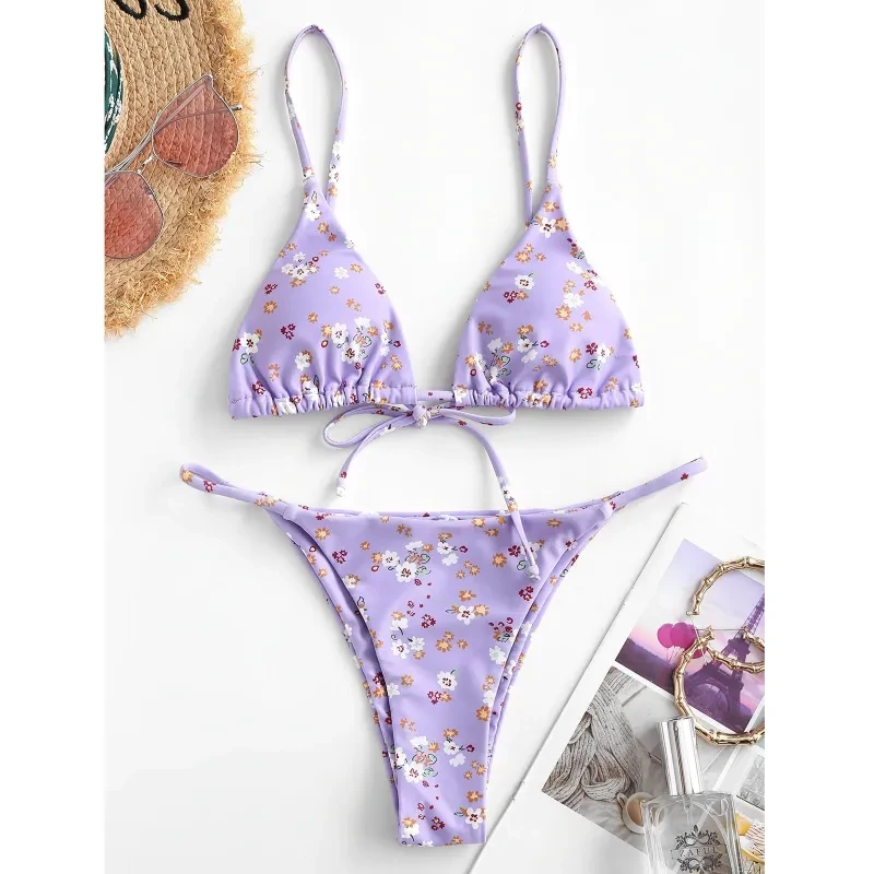 Floral Breeze Push-Up Bikini Set