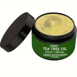 COCALE Tea Tree Oil Foot Cream - Hydrating & Nourishing with Aloe Vera, Hyaluronic Acid & Honey, 2oz