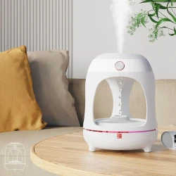 Anti Gravity Levitating Water Drops Humidifier Water Fountain LED Night Light Air Purification Atomization Desk Decorate Lamp