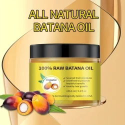 Unisex Batana Oil Hair Treatment Paste - Organic, Paraben-Free, with Castor Oil for Fuller Hair - 156.6ml