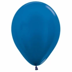 Balloons - Metallic Pearl Sapphire Blue  - Pack of 100