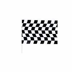 Black & White Checkered  Jumbo Flag