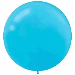 Balloons -  Caribbean Blue Round  - Pack of 4