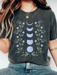 Women's Digital Moonprint Casual Tee