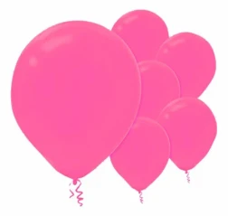 12cm Bright Pink Latex Balloons 50PK  - Pack of 50