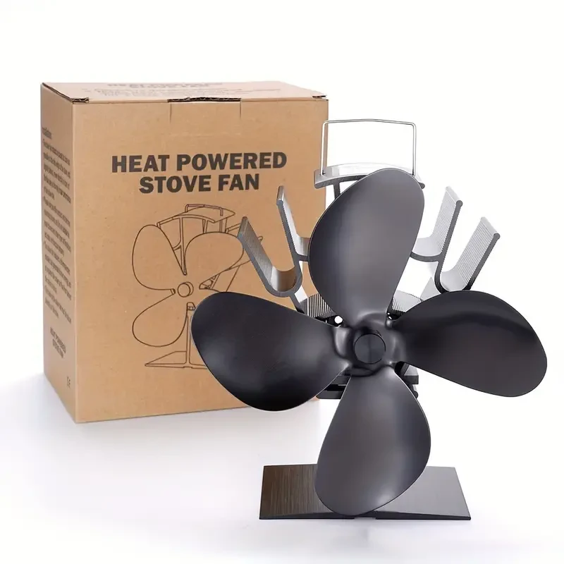 Heat powered stove fan