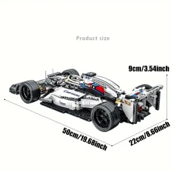 1152pcs Supercar Building Blocks Set - STEM Educational Racing Car Model Kit for Kids