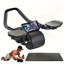 Unisex Abdominal Wheel - Automatic Rebound Abdominal Roller