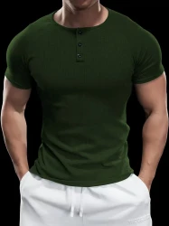 FlexCore Men's Athletic Henley T-Shirt