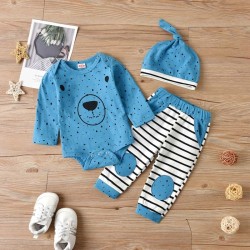 Kids' Long Sleeve Polka Dot Hooded Set