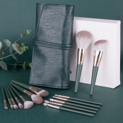 Green Cloud 14 Makeup Brushes Set