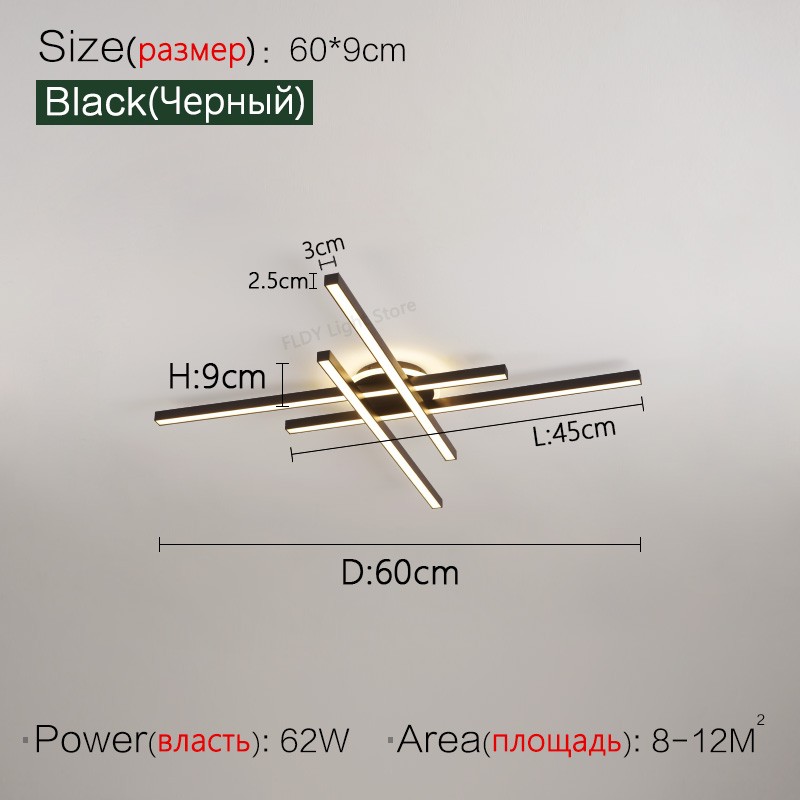 2024 Nordic Modern LED Ceiling Lamp - Living Room, Dining Room, Bedroom Chandelier