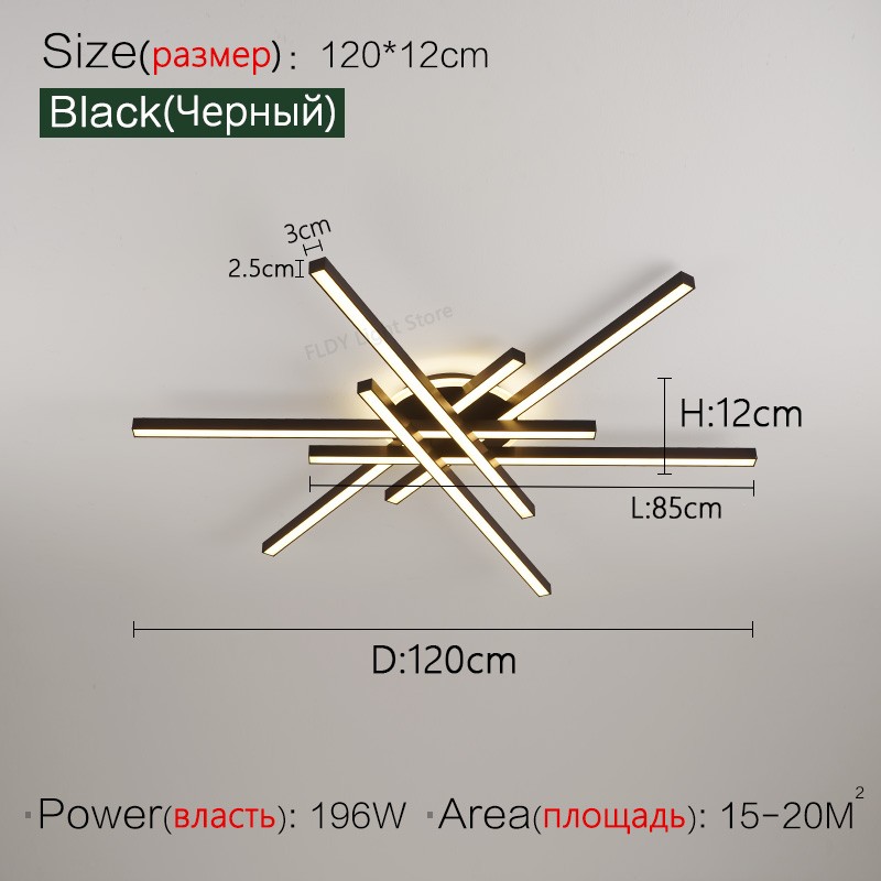 2024 Nordic Modern LED Ceiling Lamp - Living Room, Dining Room, Bedroom Chandelier