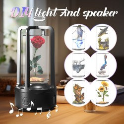 CrystalSound DIY 2-in-1 Bluetooth Speaker and Resin Night Light