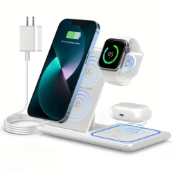 Ultra-Fast 15W Foldable 3 in 1 Wireless Charging Dock