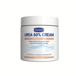 Aurany Urea 60% Cream with 2% Salicylic Acid - Intensive Moisturizing Foot Cream for Rough, Thick, Dry & Cracked Skin