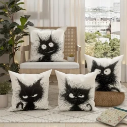 4pcs Set of Velvet Throw Pillow Covers