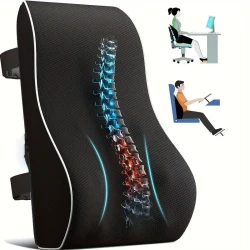 Casual Geometric-Pattern Lumbar Support Pillow