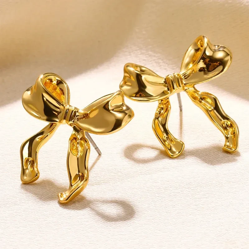 Bow Earrings Simple Style Fashionable