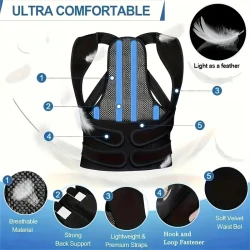 Adjustable Posture Corrector - Invisible Back Support Brace for Men & Women