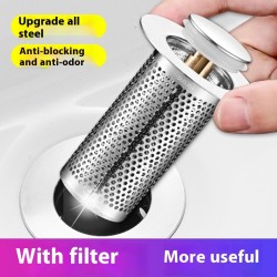 Wash Basin Leaking Plug Bounce Core Drainer Accessories With Strainer