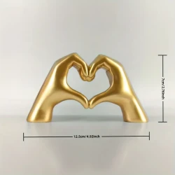 Golden Love Hand For Office Display Wine Cabinet Display