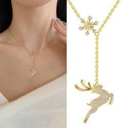 Deer Necklace Women's Sterling Silver