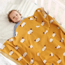 Snuggle Lamb Baby Knit Blanket