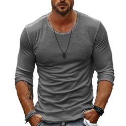 Round Neck Long Sleeve T-Shirt