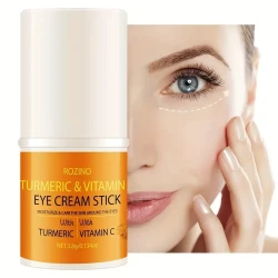 ROZINO Turmeric Vitamin C Eye Cream Stick - Moisturizing & Brightening Eye Balm for All Skin Types