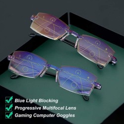 Biofocal Near FAR Progressive And Anti-Blue Eyewear HD lens Diamond-Cut