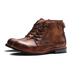 Vintage Men's Lace-Up Martin Boots