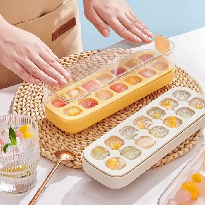 Press-Type Silicone Ice Cube Trays