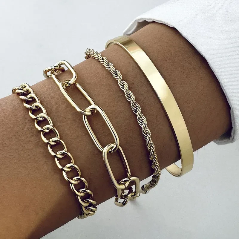 Golden Harmony Bracelet Set