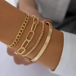 Golden Harmony Bracelet Set